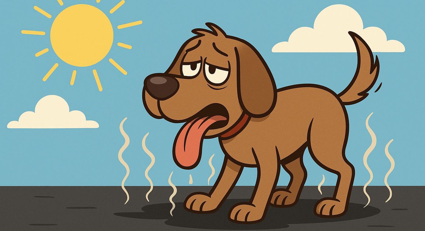 Hunde und heißer Asphalt – eine unsichtbare Gefahr im Sommer – Tierfuttervital Ratgeber