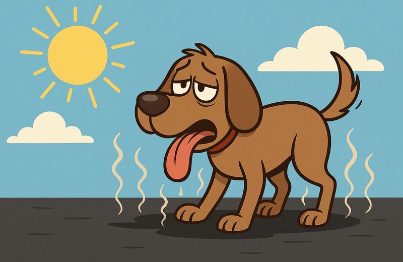 Hunde und heißer Asphalt – eine unsichtbare Gefahr im Sommer – Tierfuttervital Ratgeber