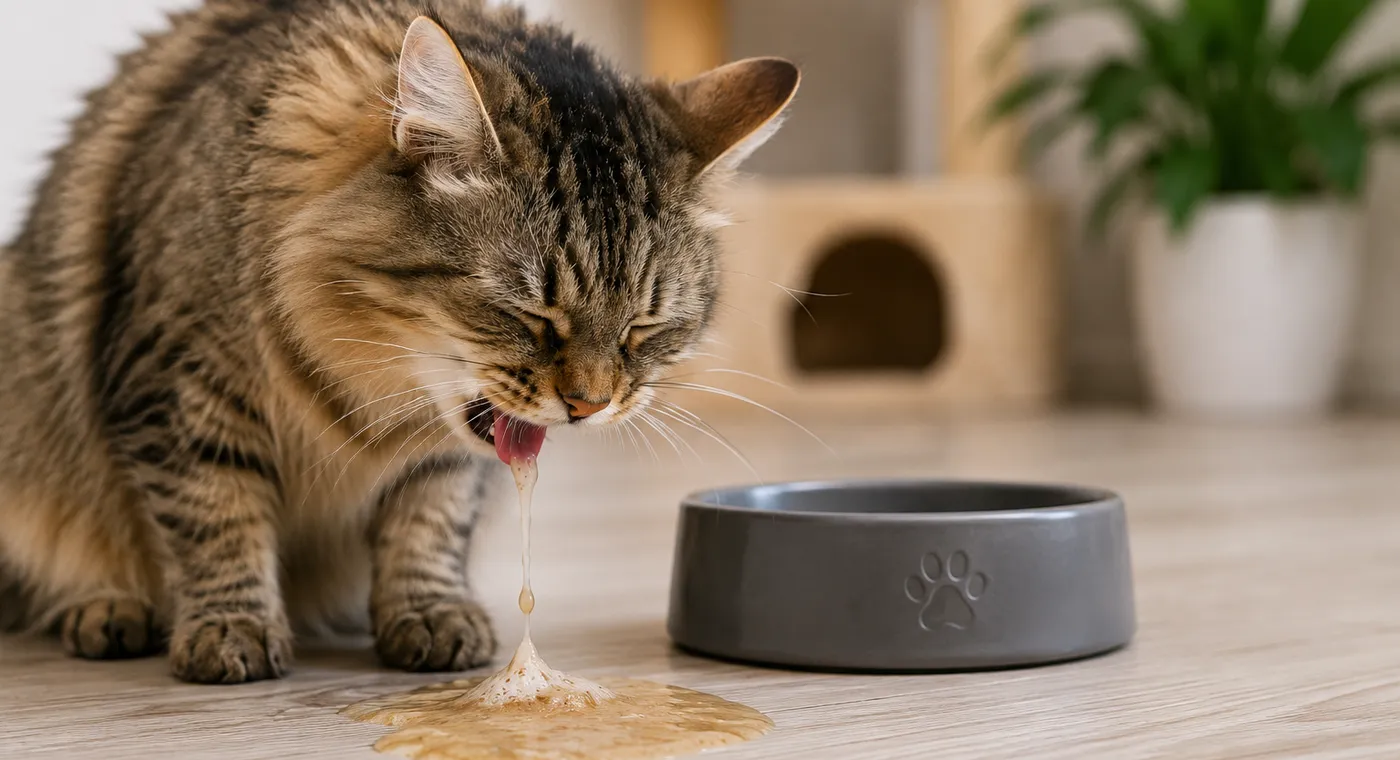 Katze erbricht häufig – wann ist es mehr als nur ein Haarballen?