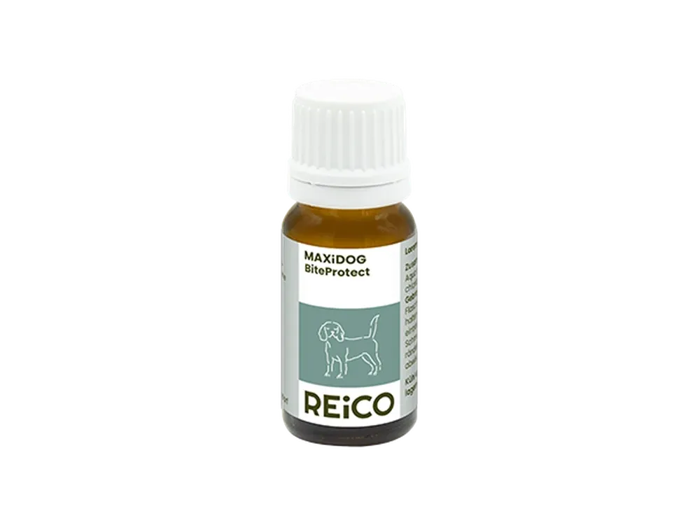 MAXiDOG BiteProtect, 10 ml – offizielles REiCO Produktmotiv, freigestellt auf transparentem Hintergrund.
