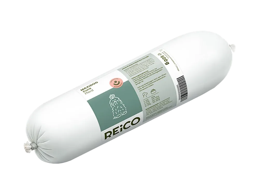 MAXiDOG Cura Pferd, 600 g – offizielles REiCO Produktmotiv, freigestellt auf transparentem Hintergrund.