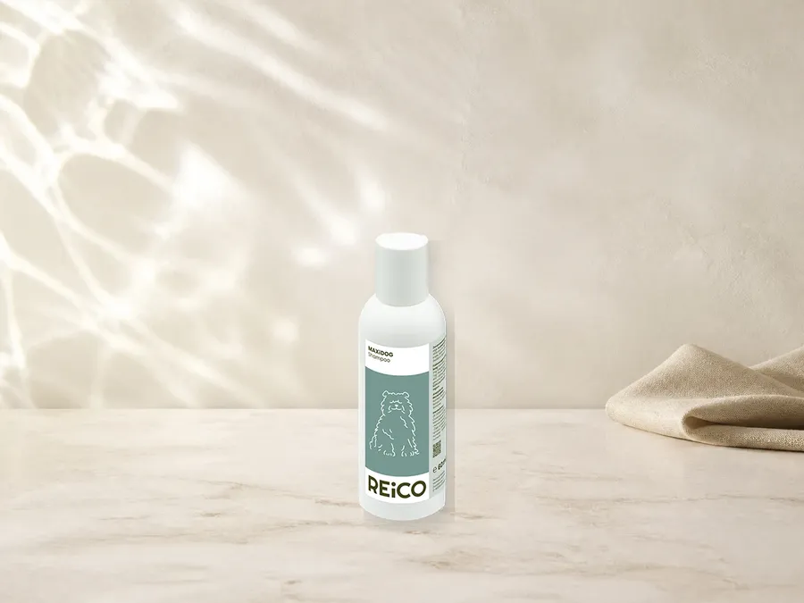 MAXiDOG Shampoo, 200 ml – offizielles REiCO Produktmotiv für Pflegeprodukte für Hunde.