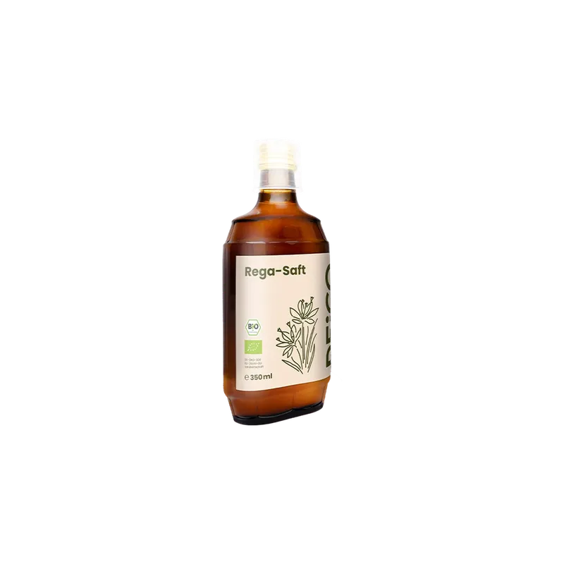 REiCO Rega-Saft, 350 ml – offizielles REiCO Produktmotiv, freigestellt auf transparentem Hintergrund.