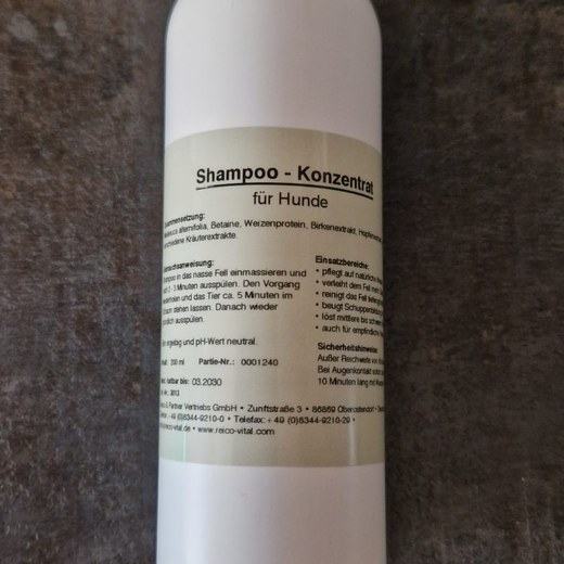 Shampoo-Konzentrat 200 ml – natürliche Pflegeprodukte für Hunde