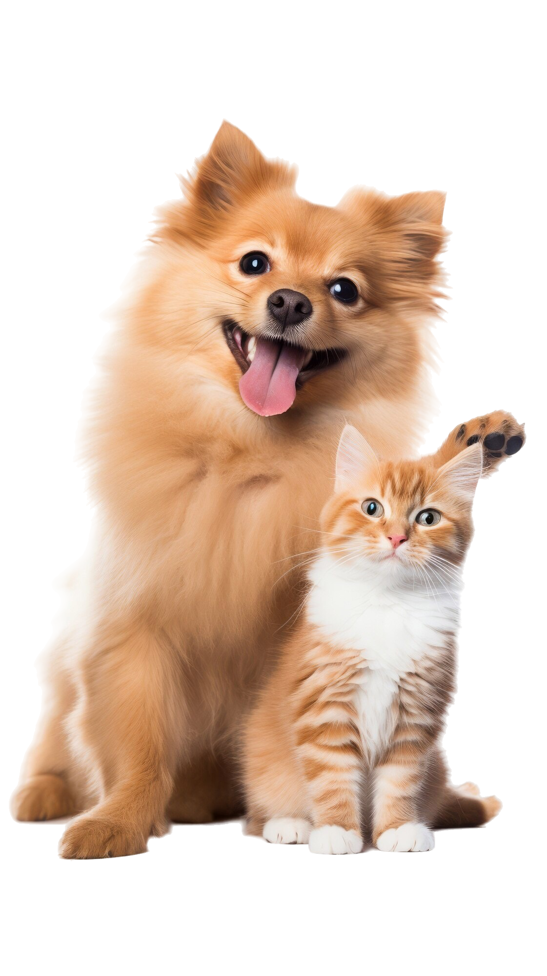 aussicht-auf-katzen-und-hunde-die-freundschaft-zeigen