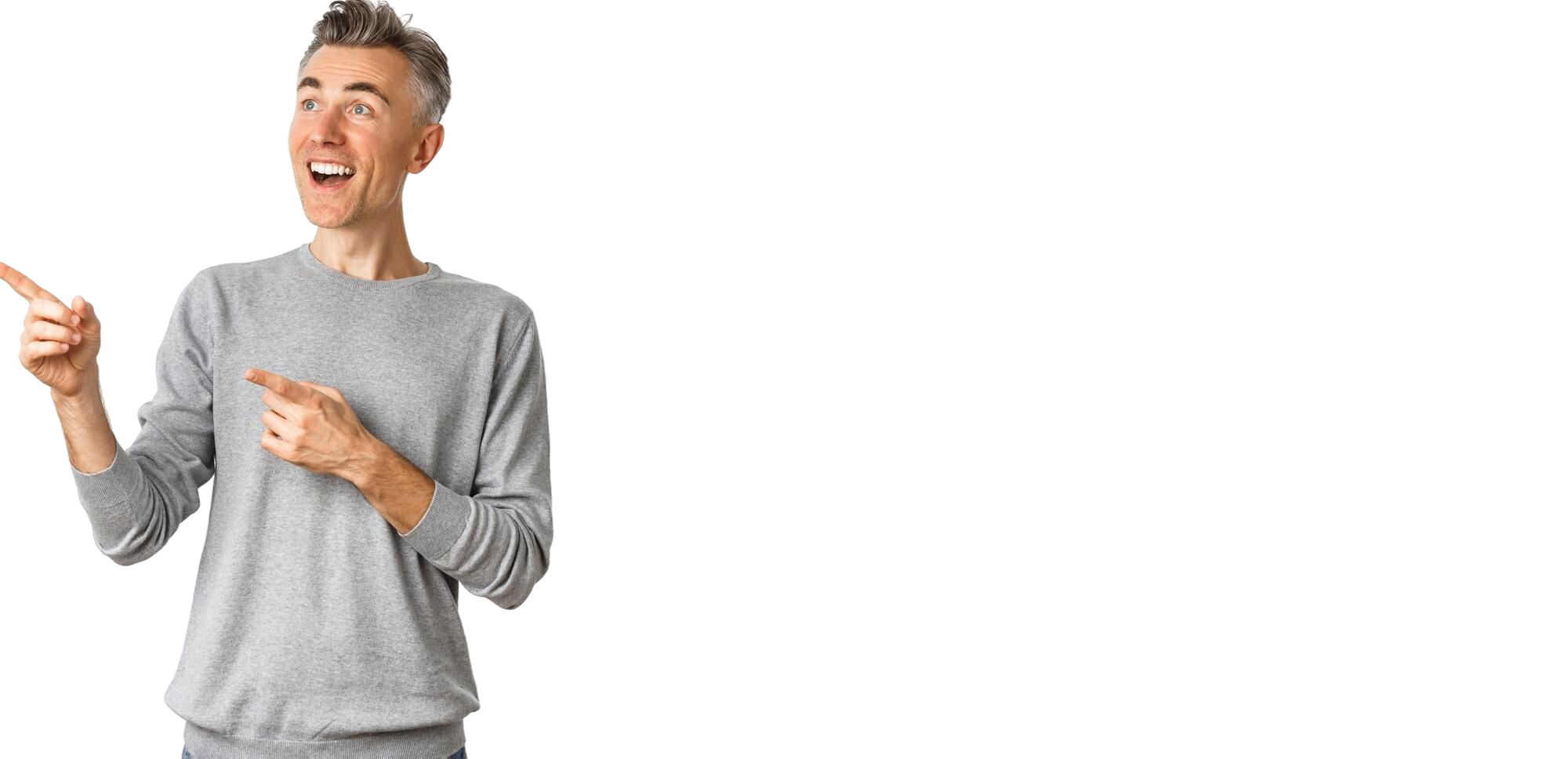 bild-eines-gluecklichen-und-verbluefften-huebschen-mannes-mit-grauer-kurzer-frisur-der-nach-links-zeigt-und-nach-links-schaut